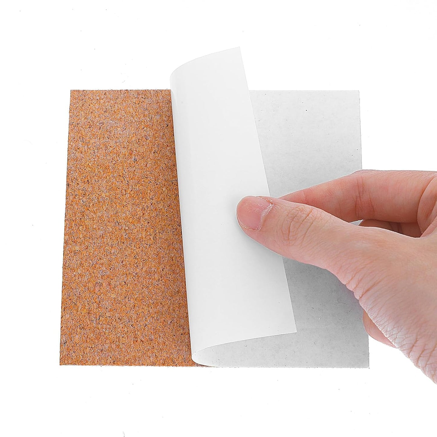 Xindojuz 16 PCS Cork Backing for Coasters, Self-Adhesive Cork Sheet Bulk, Mini Wall Board Corks on Tiles V1258-DP02-A-1096