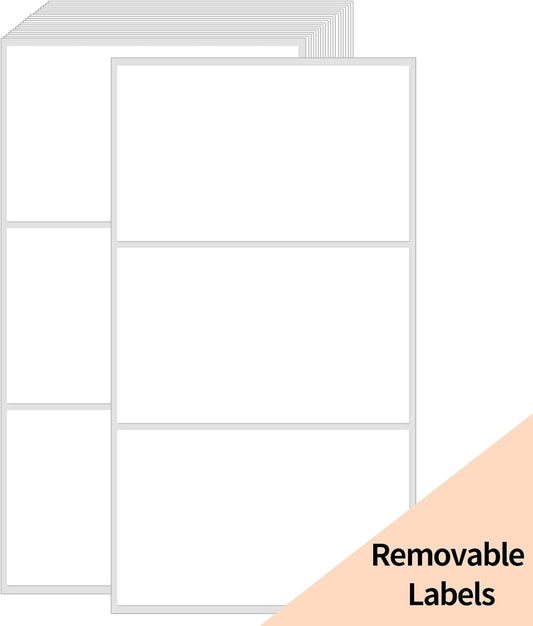 STARLIBOO Removable Colored Labels Stickers, 3X5 Inch Removable Large Label Stickers for Moving Boxes and V1258-DP02-A-1104