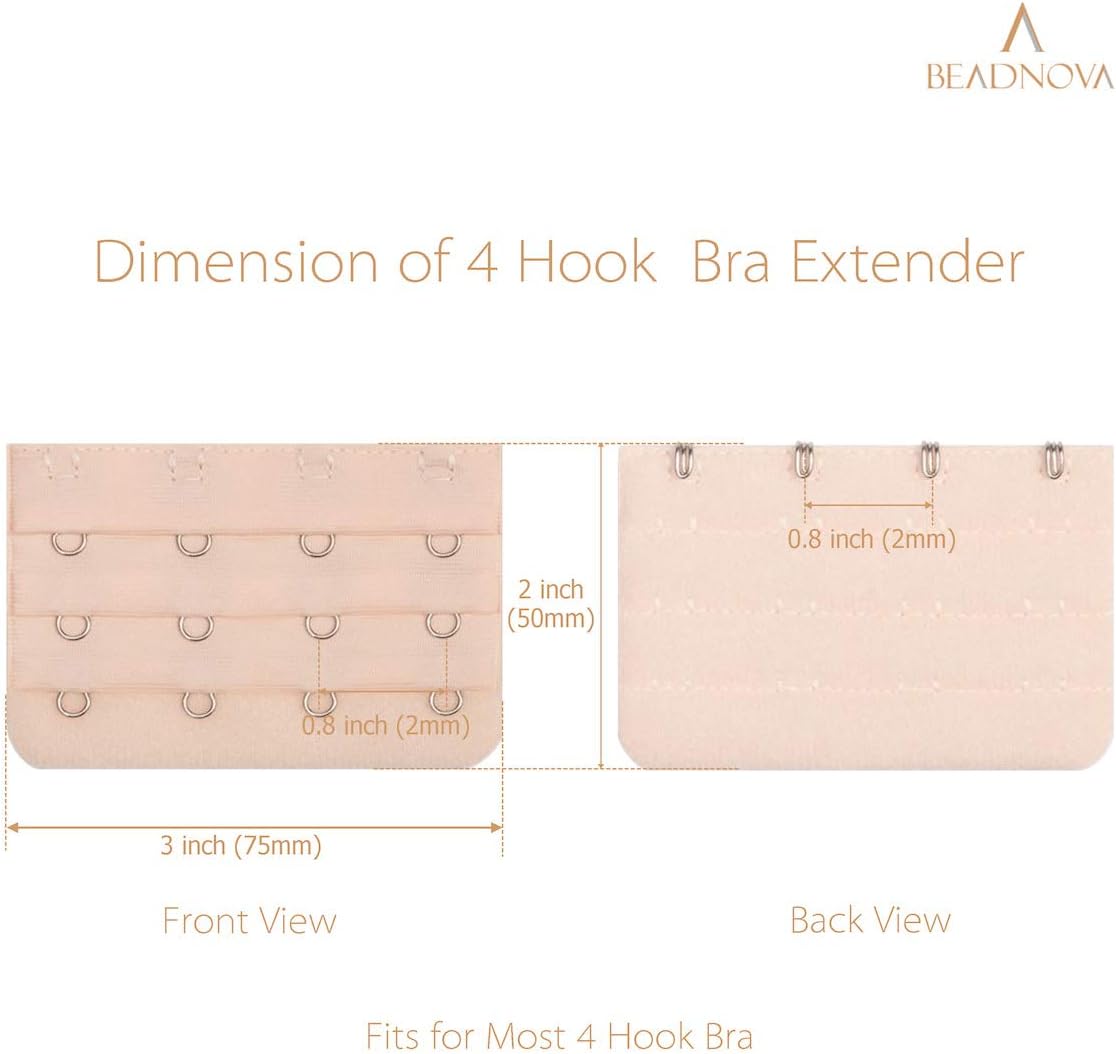 Bra Extender 4 Hook Bra Back Clips Bra Strap Extender Bra Clasp (4pcs) V1258-DP02-A-111