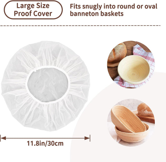 Reusable Bowl Covers for Bread Proofing 2pcs Eva Plastic Bowl Cover Stretch Elastic Food Storage Wrap Shower V1258-DP02-A-1157