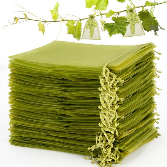 50PCS Fruit Protection Bags - 6"x8" Fruit Cover for Fruit Tree Netting Fruit Nets to Protect Fruit Mesh Fruit V1258-DP02-A-1160