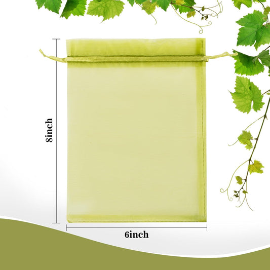 50PCS Fruit Protection Bags - 6"x8" Fruit Cover for Fruit Tree Netting Fruit Nets to Protect Fruit Mesh Fruit V1258-DP02-A-1160