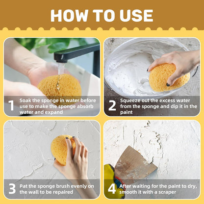 2PCS Knockdown Texture Sponge - Drywall Repair Texture Spray Drywall Texture Patch Sponge for Painting V1258-DP02-A-1164