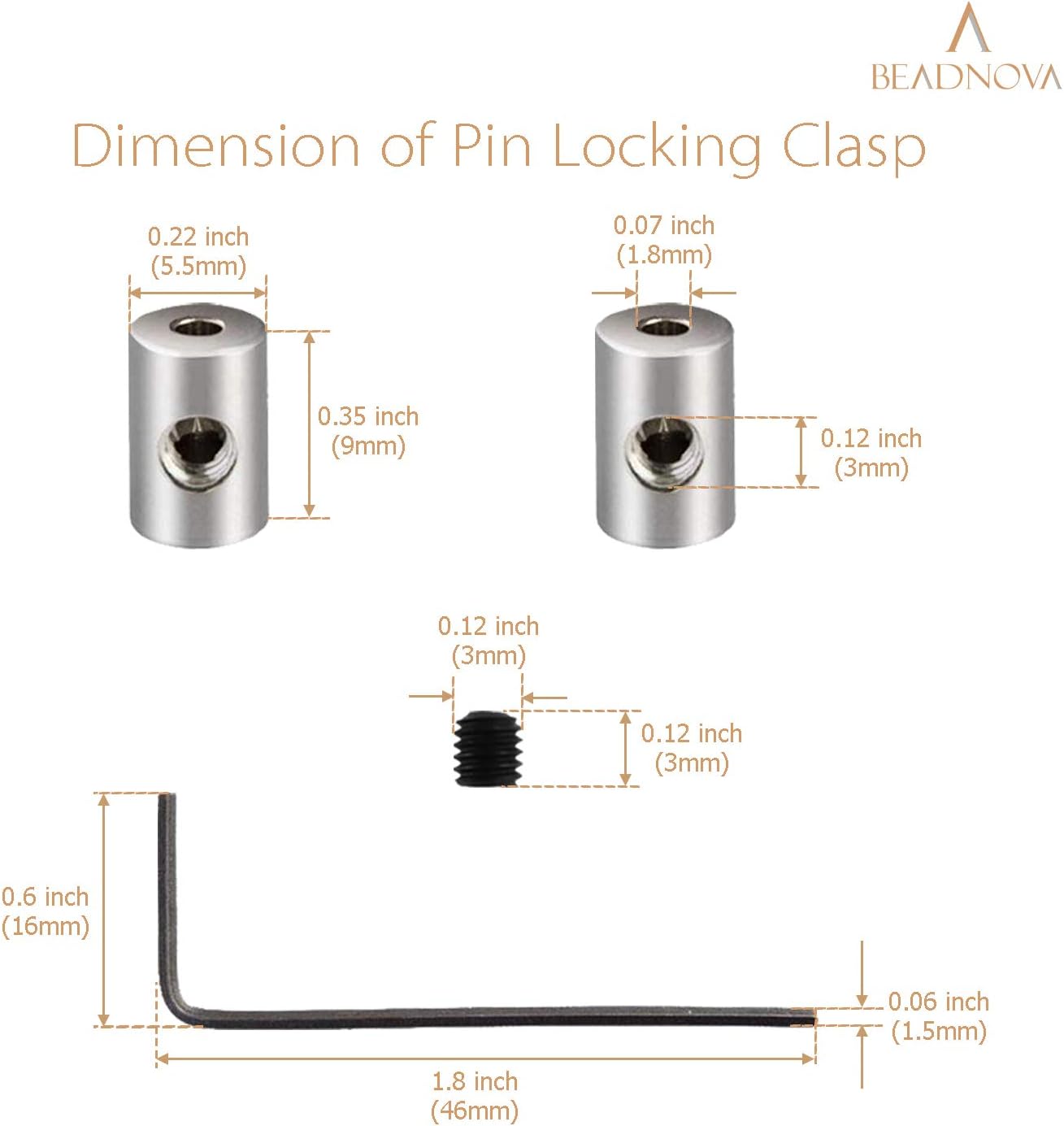 Pin Locking Backs Pin Locks Backs Locking Pinbacking Pinback Clasp for Insignia Name Tag Landyards Badge V1258-DP02-A-118