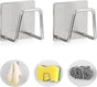 2-Pack Stainless Steel Sponge Holder for Kitchen Sink - Rustproof Brushed SUS304 Sponge Caddy Organizer, V1258-DP02-A-1183