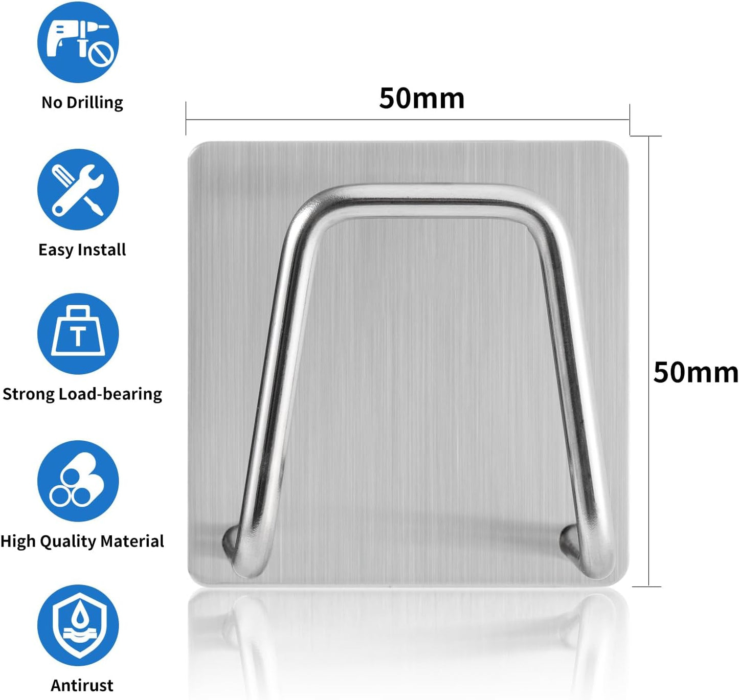 2-Pack Stainless Steel Sponge Holder for Kitchen Sink - Rustproof Brushed SUS304 Sponge Caddy Organizer, V1258-DP02-A-1183