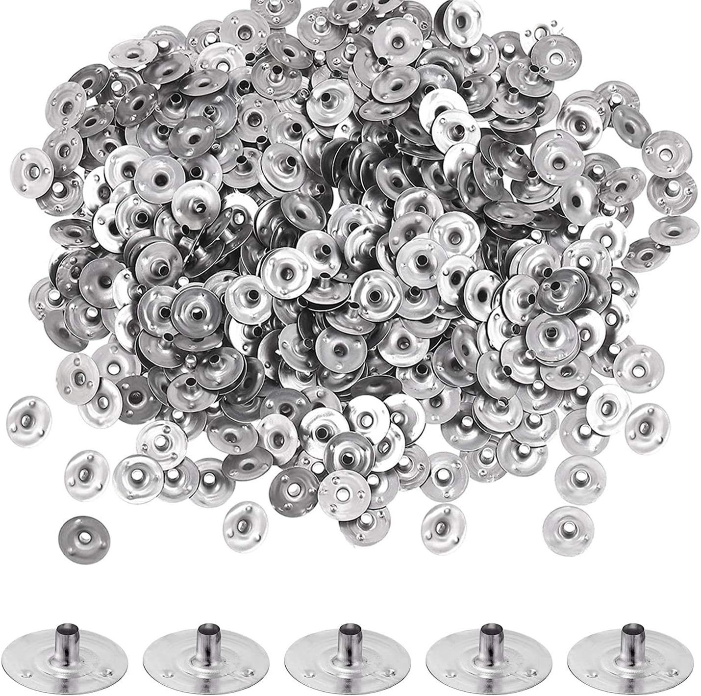 Candle Wick Base 100pcs Candle Wick Cilps Sustainer Tabs for DIY and Making (12.5mm/ 0.5inch) V1258-DP02-A-119