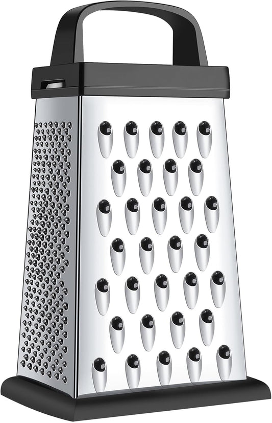 Cheese Grater, Mini Size 4-Sided Stainless Steel Grater, Food Shredder for Cheese, Parmesan, Vegetable, V1258-DP02-A-1198
