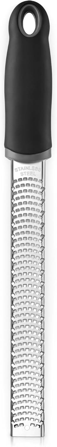 Stainless Steel Lemon Zester, Cheese Grater for Lime, Cheese, Dishwasher Safe V1258-DP02-A-1199