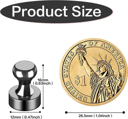 12Pcs Black Refrigerator Magnets Fridge Magnets,Small and Dainty Magnets, Metal Magnets for Fridge, V1258-DP02-A-1205