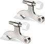 Hinge Pin Door Stopper, 2 Pcs Heavy Duty Hinge Pin Stopper, Adjustable Door Stopper with White Rubber Bumper V1258-DP02-A-1206