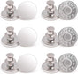 12 Sets Button Pins for Jeans, No Sew Jean Buttons Replacement,Removable Adjustable Instant Extender or V1258-DP02-A-1213