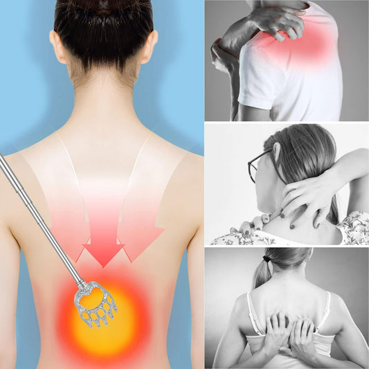 4 Pack Extendable Back Scratcher Easter Basket Stuffers Portable Telescoping Metal Claw Back Scratchers V1258-DP02-A-1216