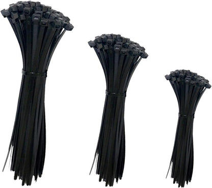 150 PCS Cable Zip Ties Heavy Duty, Self-Locking Nylon Cable Straps 4+8+12 Inch, Durable Auto-Locking Cord V1258-DP02-A-1225