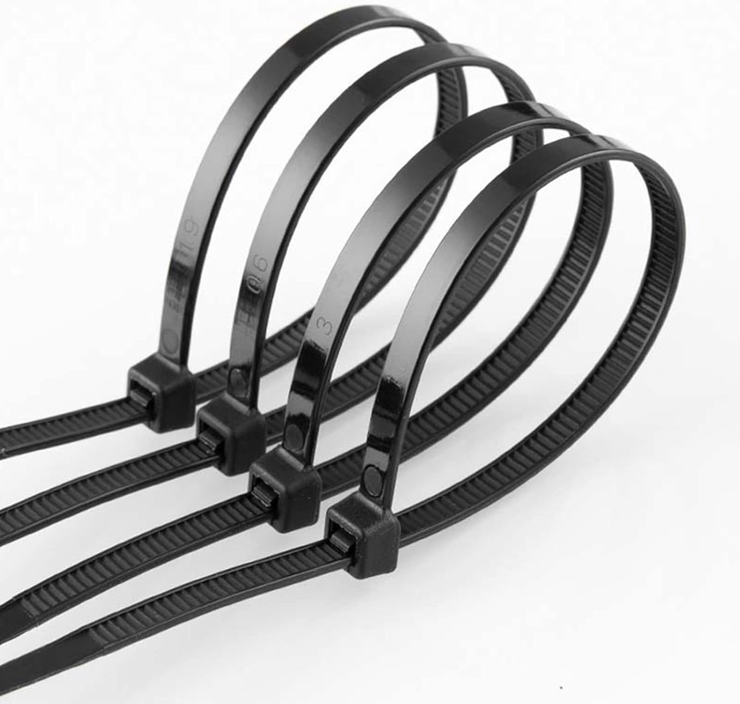 150 PCS Cable Zip Ties Heavy Duty, Self-Locking Nylon Cable Straps 4+8+12 Inch, Durable Auto-Locking Cord V1258-DP02-A-1225