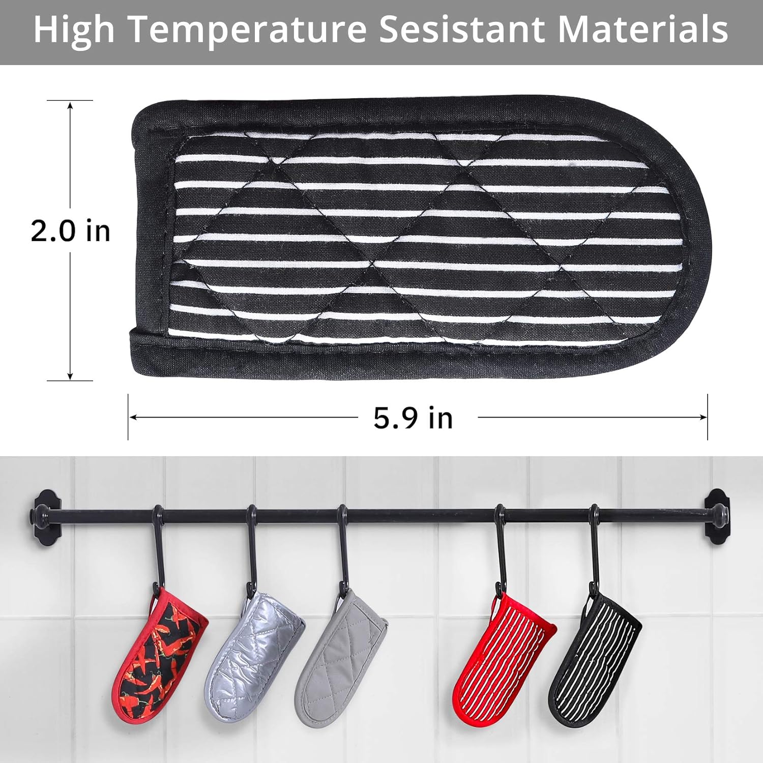Cast Iron Skillet Handle Covers,Pot Handle Covers Heat Resistant,Pot Holders for Kitchen Heat V1258-DP02-A-1229