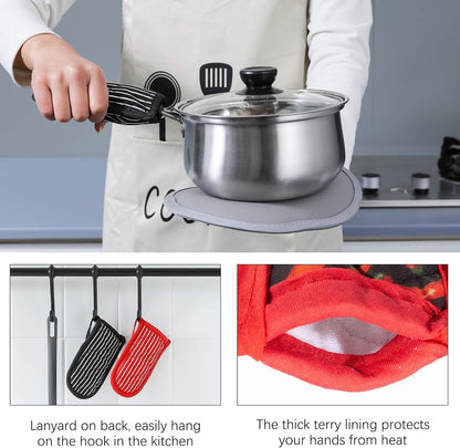 Cast Iron Skillet Handle Covers,Pot Handle Covers Heat Resistant,Pot Holders for Kitchen Heat V1258-DP02-A-1229