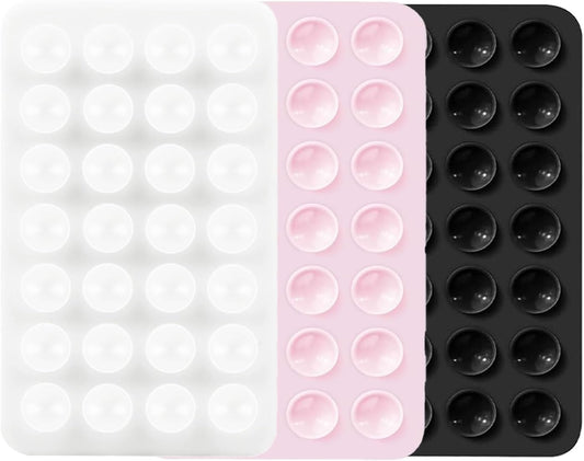 3 PCS Double Sided Phone Suction Pad,Sticky Phone Case for Wall ands-Free Fidget Toy Mirror Shower,Suction V1258-DP02-A-1233