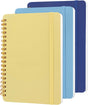 3 PCS Small Spiral Notebook 5x7, Notebooks for Note Taking, Blue Color Scheme Spiral Journal Notebook, Work V1258-DP02-A-1235