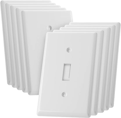 Bates- Light Switch Cover, Switch Plate Covers, Pack of 10, Single Light Switch V1258-DP02-A-1241