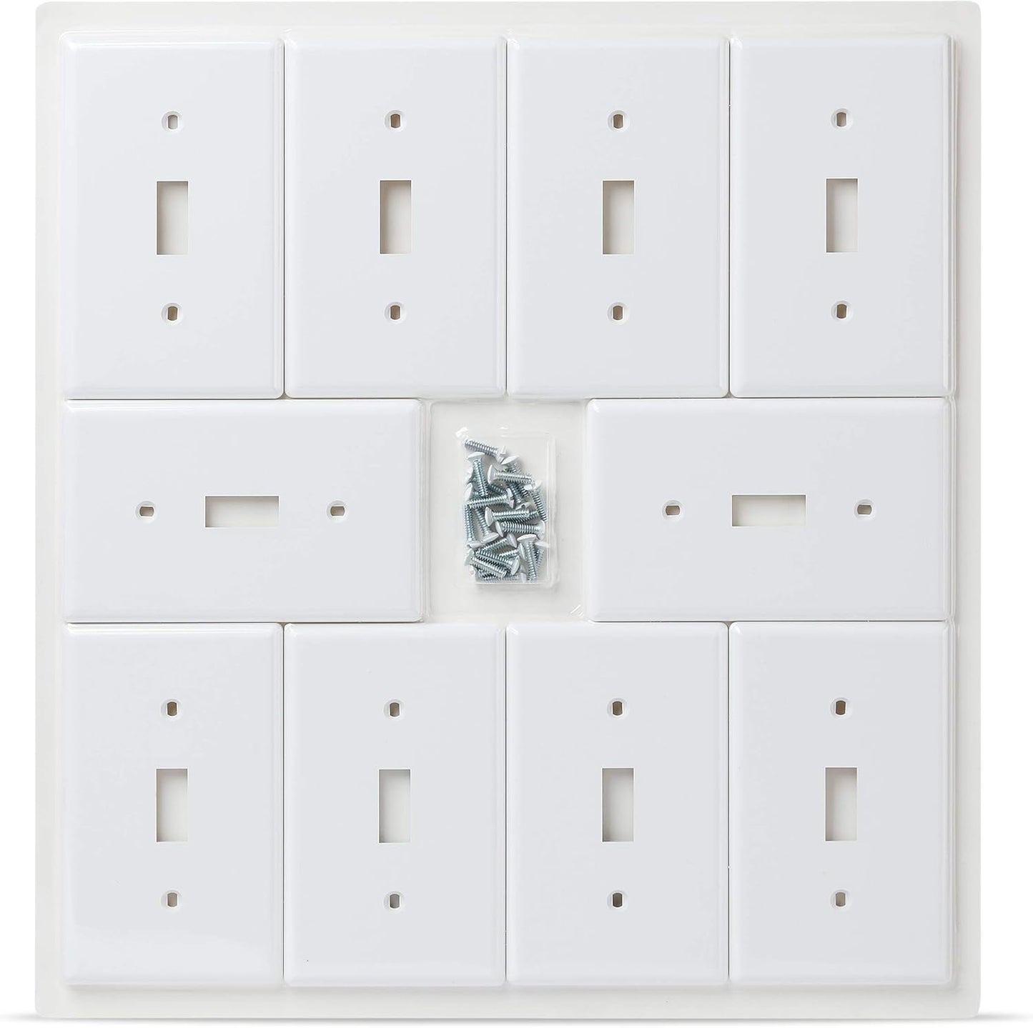 Bates- Light Switch Cover, Switch Plate Covers, Pack of 10, Single Light Switch V1258-DP02-A-1241