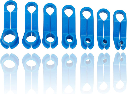 7PCS AC Fuel Line Disconnect Tool Set for Most Ford/GM/Chrysler/Mazda,Includes 1/4 5/16 3/8 1/2 5/8 3/4 7/8 V1258-DP02-A-1243