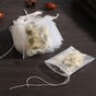 50 Pcs Tea Filter Bags Disposable Tea Bags for Loose Tea Herb Spice Empty Mesh Small Drawstring Seal Infuser V1258-DP02-A-1245