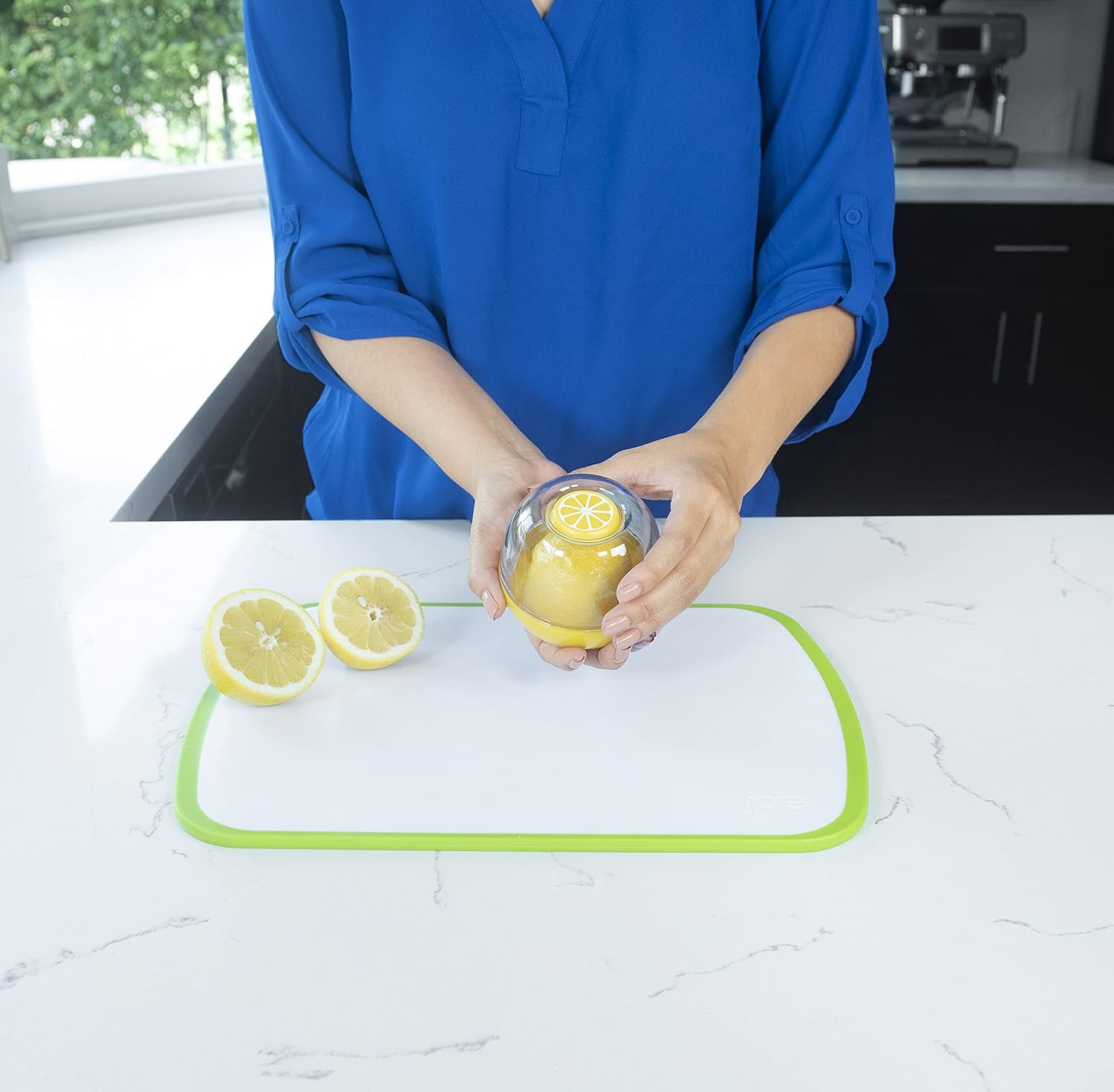 Fresh Flip Pod Lemon Storage Container, Keeps Leftover Half Flavorful and Firm in Fridge, Reusable Kitchen V1258-DP02-A-1246
