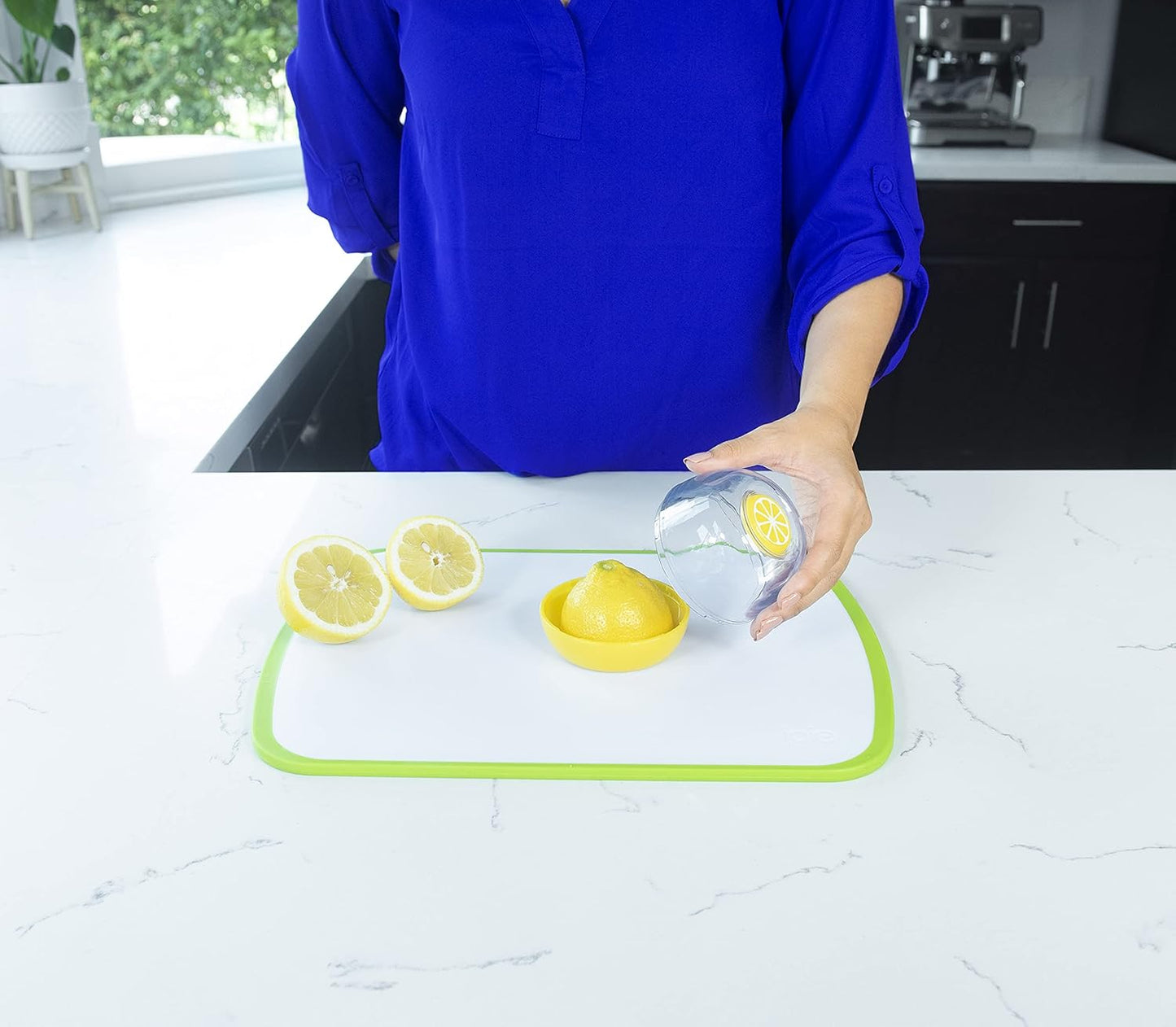 Fresh Flip Pod Lemon Storage Container, Keeps Leftover Half Flavorful and Firm in Fridge, Reusable Kitchen V1258-DP02-A-1246