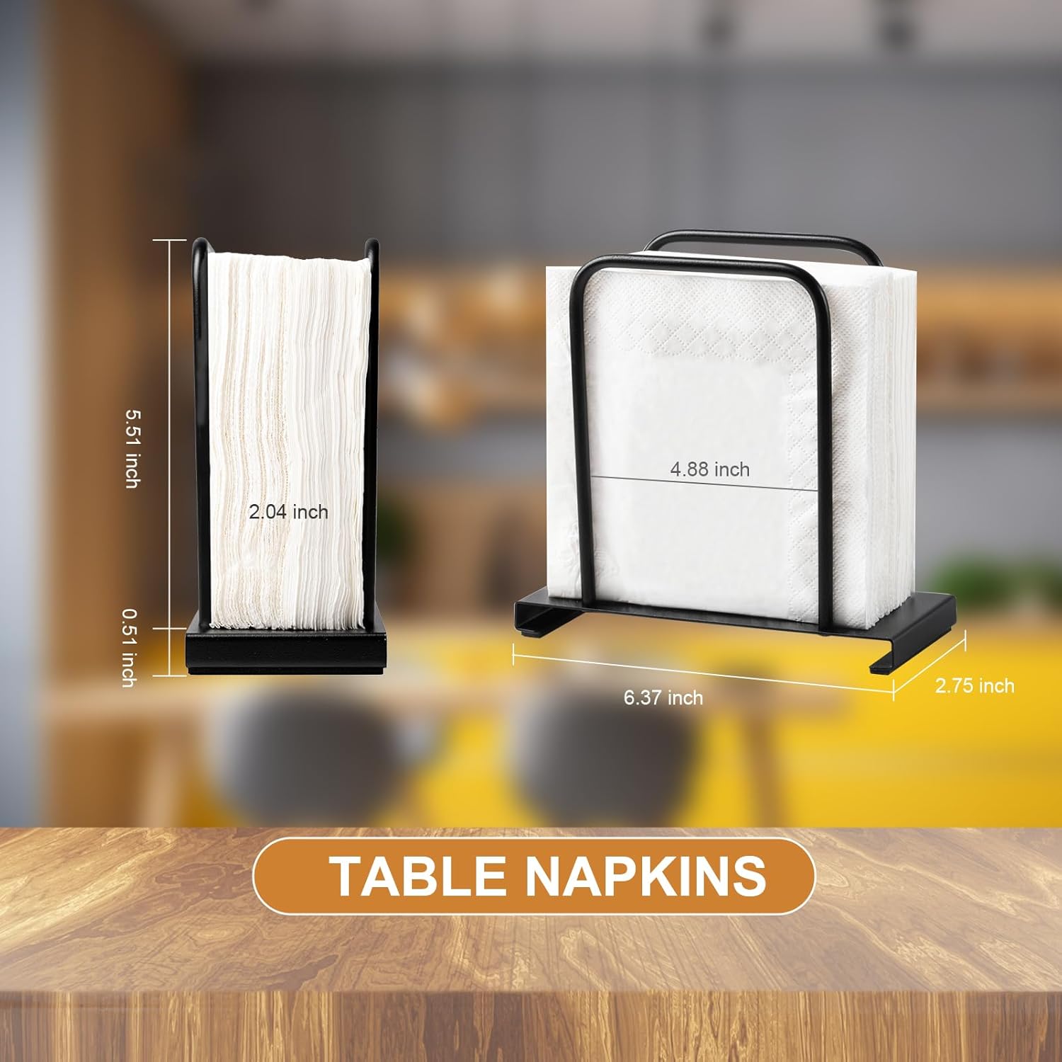 Napkin Holder, Modern Standing Paper Napkin Holders for Kitchen Dining Table, Metal Napkin Storage for All V1258-DP02-A-1251