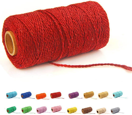 (109 Yards/1.5mm/35 Colors Optional) Macrame Cord Craft Macrame Cotton Baker Twine Craft Making Knitting Cord V1258-DP02-A-1254