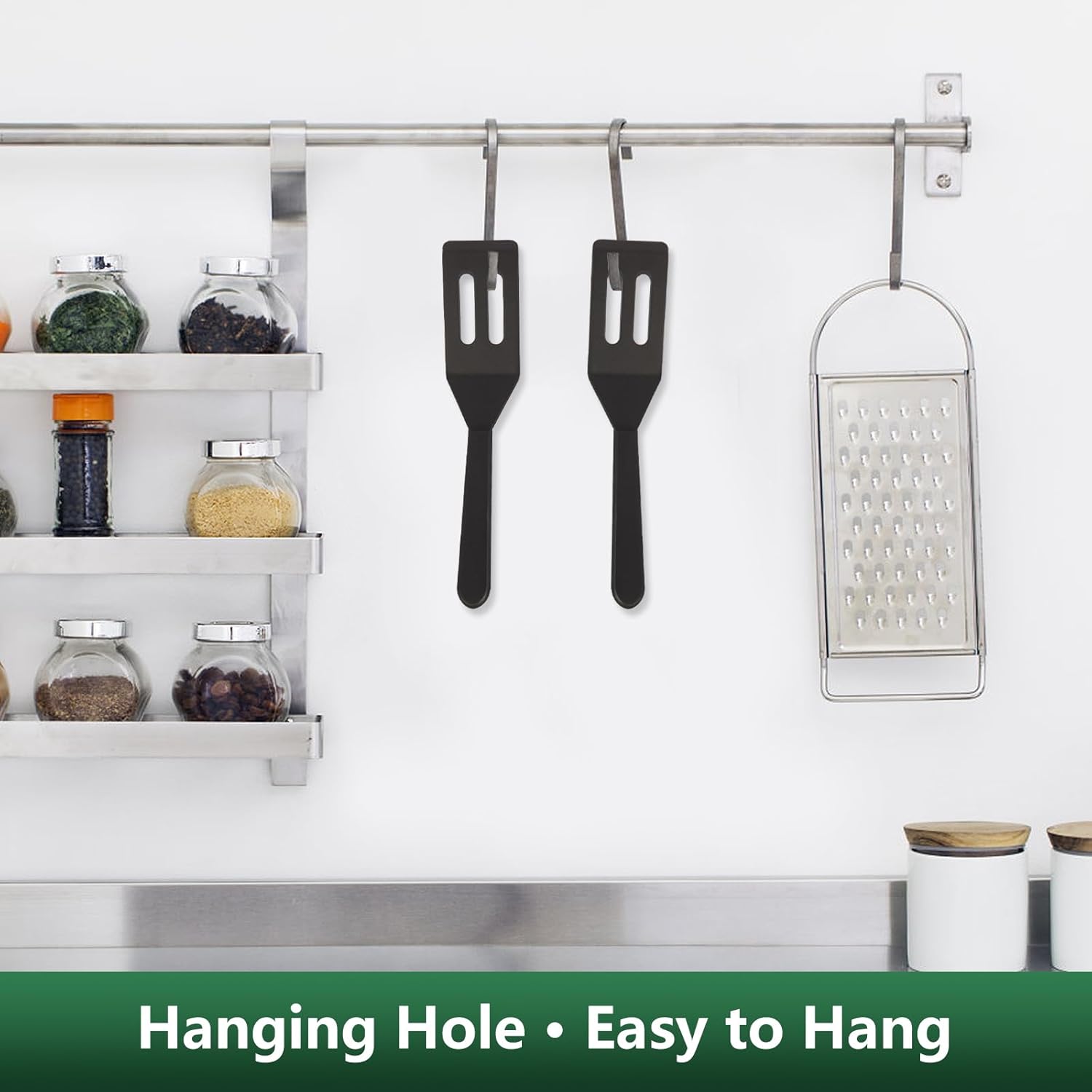 [2 Pack] Small Spatula for Nonstick Cookware Mini Spatulas for kitchen Use,Heat-Resistant Silicone Thin V1258-DP02-A-1277