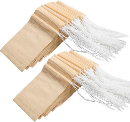 100pcs Disposable Tea Bags for Loose Tea, Small Empty Tea Bag with Wood Pulp Material, Unbleached Tea Filter V1258-DP02-A-1285