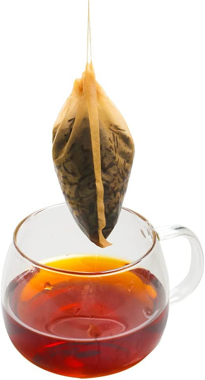 Tea Filter bags, safe and natural material, disposable tea infuser, empty tea bag with drawstring for loose V1258-DP02-A-1288