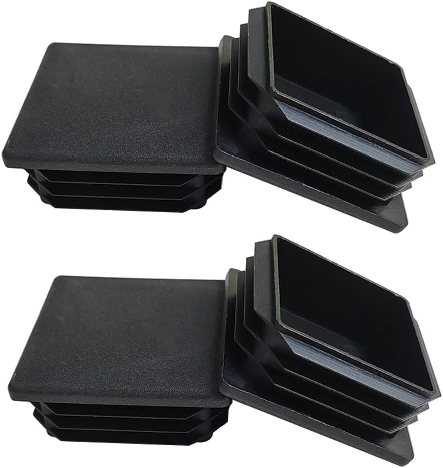 4 Pack 2'' Inch End Cap Square Tubing Black Plastic Plug,Tubing Post End Cap Suitable for Square TubeSquare V1258-DP02-A-1291