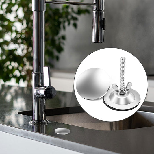 2 Inch Kitchen Sink Hole Covers, Faucet Hole Cover Stainless Steel Wash Basin Kitchen Sink Tap Hole Plate V1258-DP02-A-1296