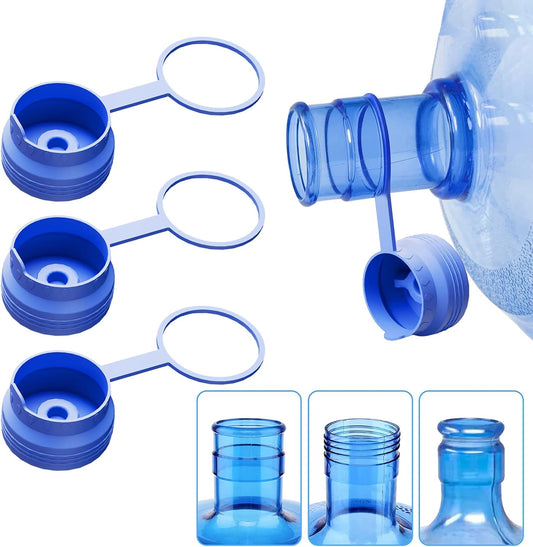 3 & 5 Gallon Water Jug Cap Reusable, Food Grade Silicone Replacement Gallon Caps for 55mm V1258-DP02-A-1298