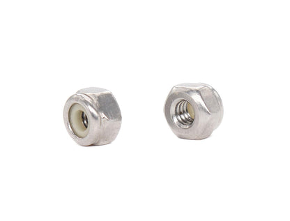 50pcs 1/4-20 Inch Nylon Inserted Self Locking Nuts - 304 Stainless Steel, 1/4" Nylock Nuts for Furniture, V1258-DP02-A-1299