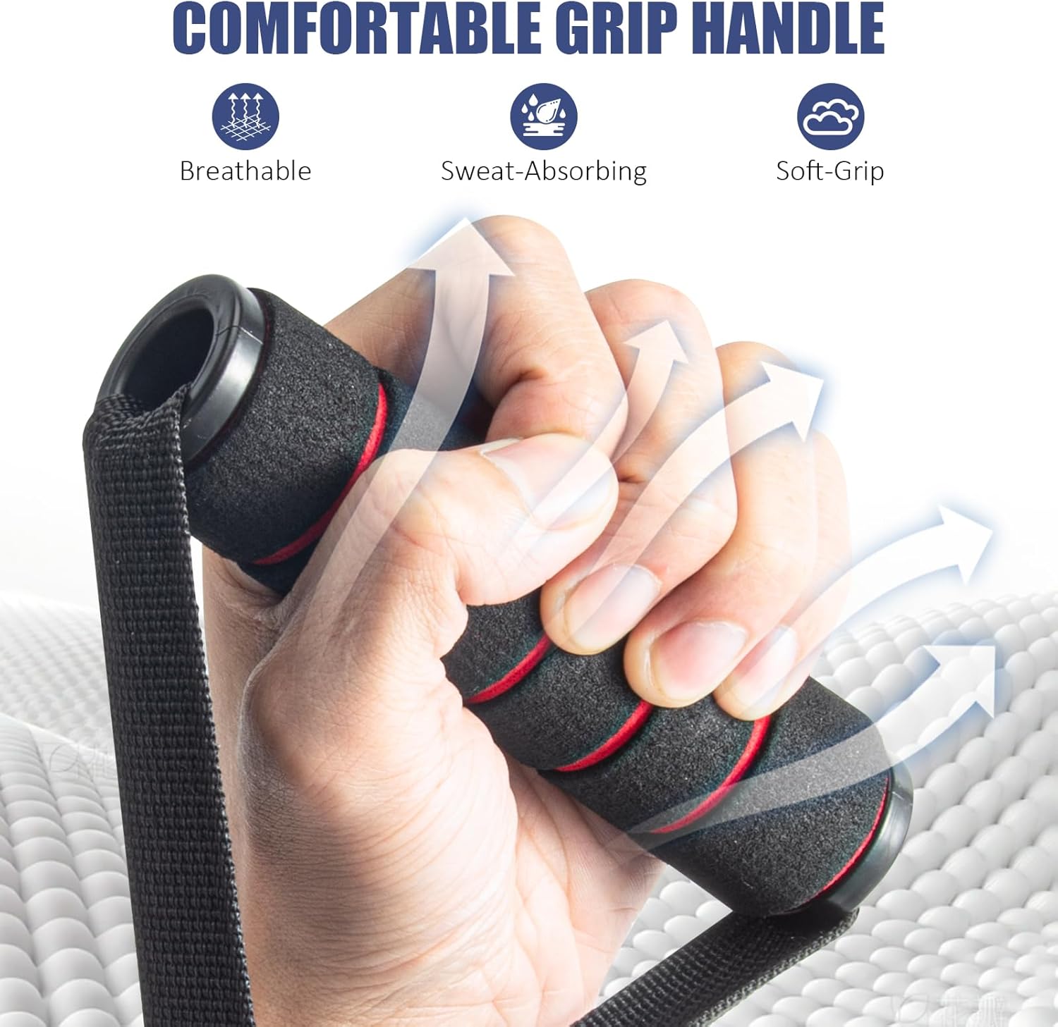 2 Pack Upgraded Exercise Handles, Gym Handle Equipment for Cable Machine Attachments, Strength Training V1258-DP02-A-1301