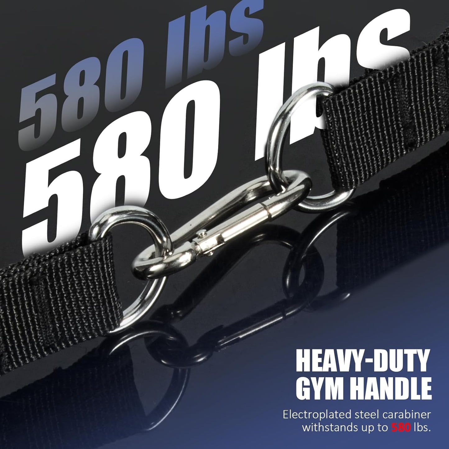 2 Pack Upgraded Exercise Handles, Gym Handle Equipment for Cable Machine Attachments, Strength Training V1258-DP02-A-1301