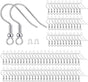 Fish Hook Earring Hooks 150pcs Earring Findings with Backs for Ear Wire Supplies Ear Post Making DIY (150pcs V1258-DP02-A-133