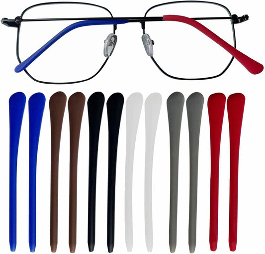 Silicone Anti-Slip Eyeglass End Tips Ear Cushions Ear Sock Pieces Tube Temple Tips Spectacle Retainers V1258-DP02-A-1335