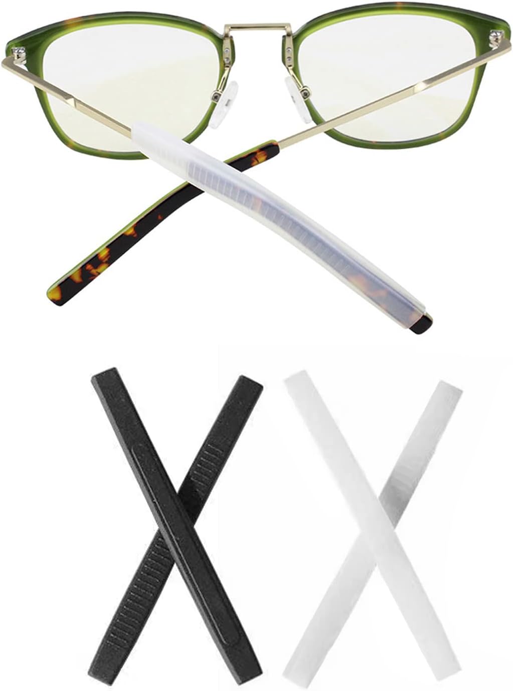 Eyeglass End Tips Silicone Eye Glasses Temple Tips Anti-Slip Elastic Glasses V1258-DP02-A-1342