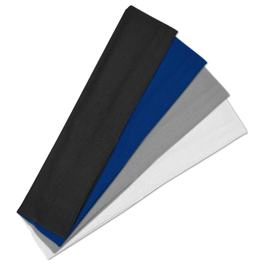 4 Pcs Sports Headbands for Women, Non Slip Elastic Hair Bands, Soft Fabric Hair Wraps for Workout, Yoga, V1258-DP02-A-1348