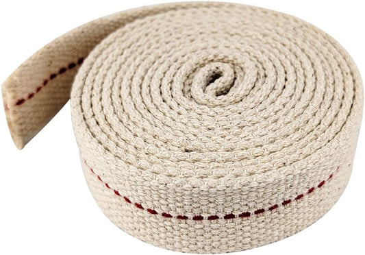 1 Roll Oil Lamp Wick - 6.5 Feet Roll, 1 Inch Flat Cotton Wick Replacement - Perfect for Oil Lamps, Lanterns, V1258-DP02-A-1352