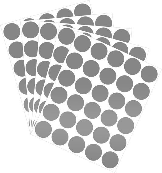 90 Pack Scratch Off Labels Stickers, 3 Sheets 1" Round Self-Adhesive Stickers for DIY Scratch Off Cards, V1258-DP02-A-1366