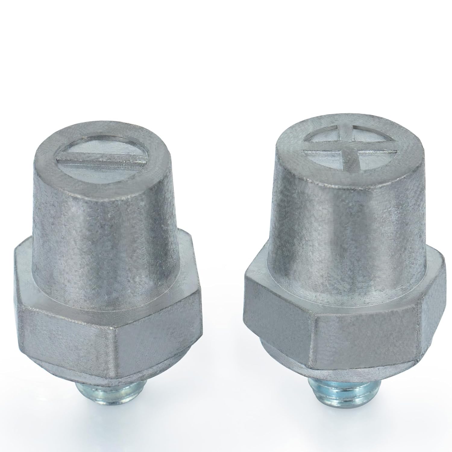 1 Pair, 3/8"-16 Thread Male Battery Post, Lead Made, Side Post to Top Post Battery Adapter, Battery Terminal V1258-DP02-A-1373