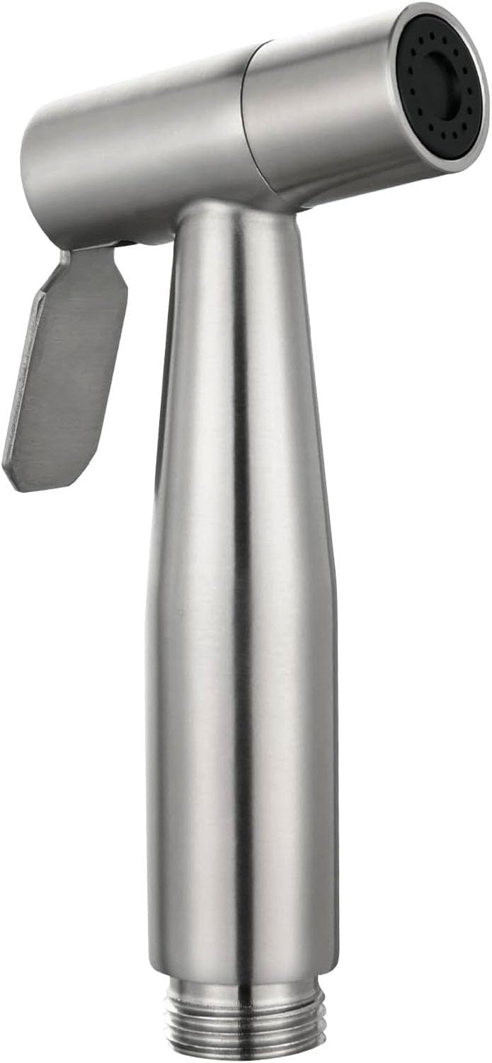 Handheld Bidet Sprayer for Toilet, Stainless Steel Bathroom Spray with G1/2 (0.79inch) Thread Interface, V1258-DP02-A-1374