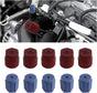 10PCS R134a Cap 13mm & 16mm Air Conditioning Service AC System Charging Port Caps, R134a A/C System Valve Cap V1258-DP02-A-1385