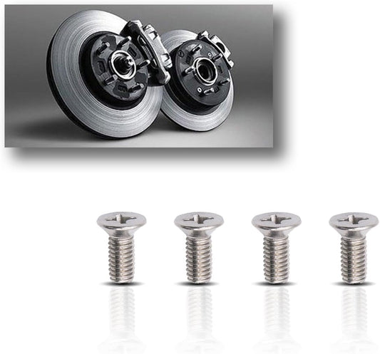 4-Pack Screw for Rotor Brake Disc Retaining, Retaining Hardware Bolts Screw Kit for Honda, Acura and Kia V1258-DP02-A-1389
